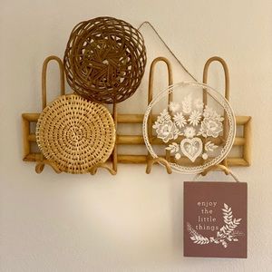 Wick Basket Wall Decor Set